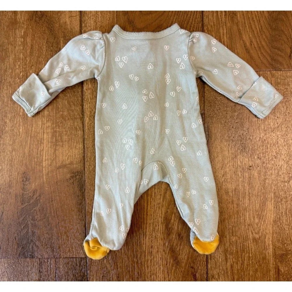 Carters Baby Girl Preemie Sleeper Outfit Heart Bumble Bee Clothes 2 Way Zipper‎